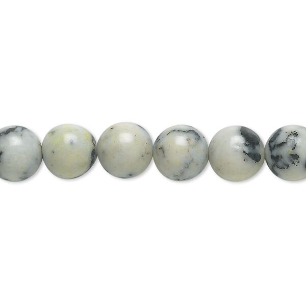 Dendritic jasper 1pkg1, round bead natural B grade, 15.5-16 inch 8mm image number 0