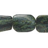 Serpentine 1pkg1, twisted flat freeform bead natural, 15 inch 30x24mm-36x28mm dark image number 0