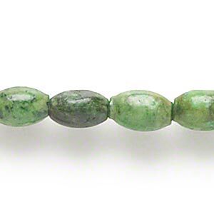 Magnesite 1pkg1, oval bead 15 inch 6x4mm-7x4mm