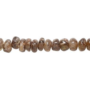Andalusite 1pkg1, hand-cut rondelle bead natural 13 inch 5x3mm-7x5mm