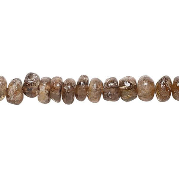 Andalusite 1pkg1, hand-cut rondelle bead natural 13 inch 5x3mm-7x5mm image number 0