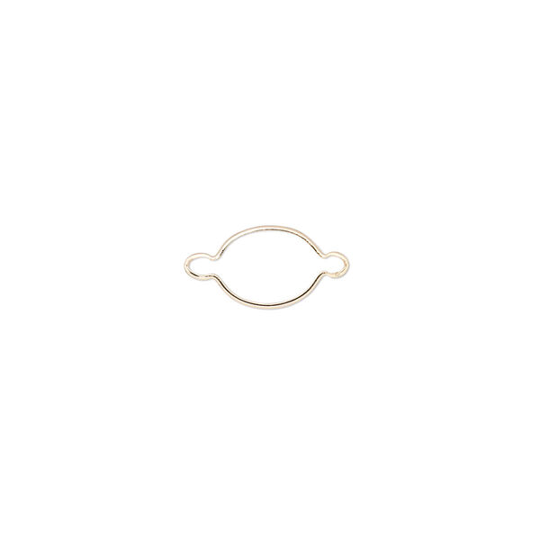 Link, Wrap-Tite®, 14Kt gold, 8x6mm oval setting. Sold individually. image number 0