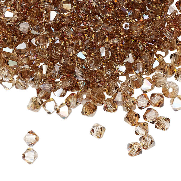 Bead 48pk crystal celsian, Preciosa Czech crystal 4mm bicone image number 0
