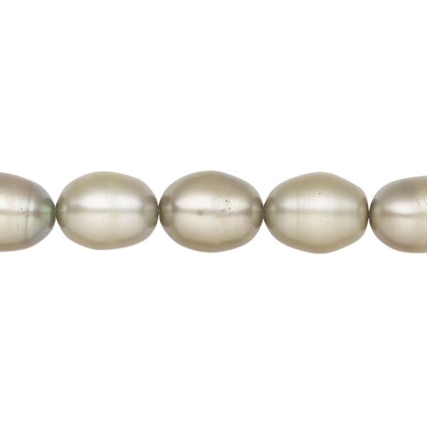 Freshwater pearl 1pkg1, rice, 15 inch moss 8-9mm cultured image number 0