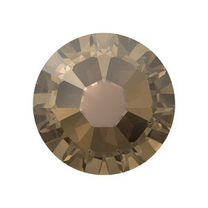 Flat back 1pkg144 crystal bronze foil back, Crystal Passions&reg; 1.7-1.9mm rose round SS5 2058