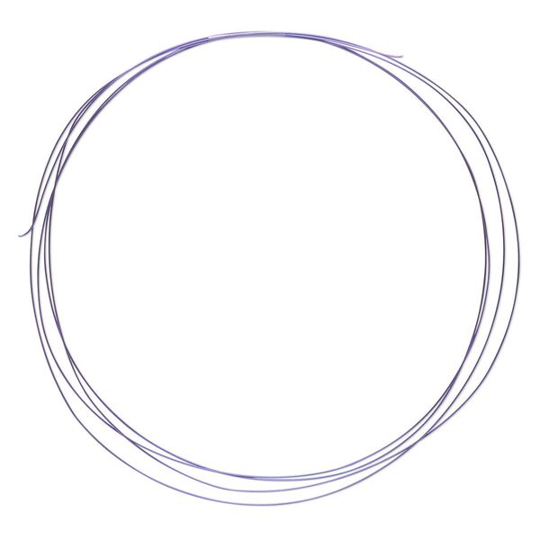 Wire, anodized niobium, purple, half-hard, round, 24 gauge. Sold pkg of 5 feet. image number 0
