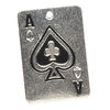 Drop and charm, antique silver-finished "pewter" (zinc-based alloy) and resin, multicolored, 10x10mm-32x14mm assorted Las Vegas designs. Sold per pkg of 4. image number 1