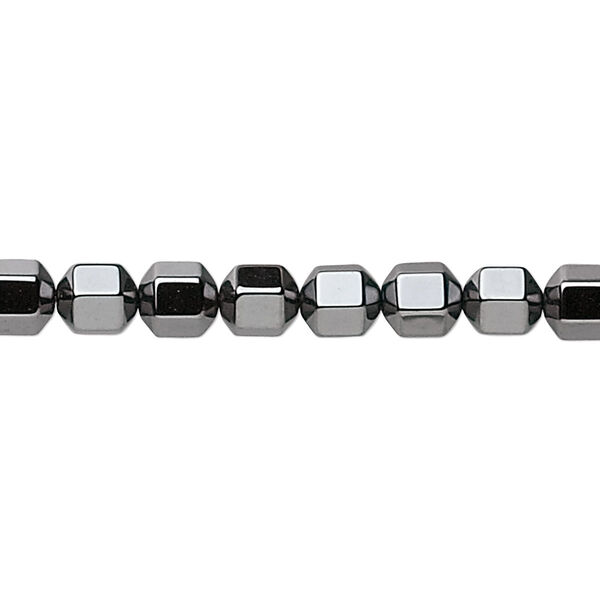 Bead, Hemalyke™ (man-made), 6mm faceted drum. Sold per 15-1/2" to 16" strand. image number 0
