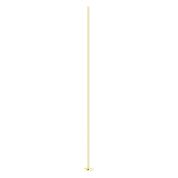 Head pin, 14Kt gold-filled, 2 inches with cup, 24 gauge. Sold per pkg of 4. image number 0