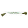 Emerald 1pkg1, hand-cut top-drilled puffed teardrop bead, 4 inch graduated 5x3mm-9x6mm light image number 1