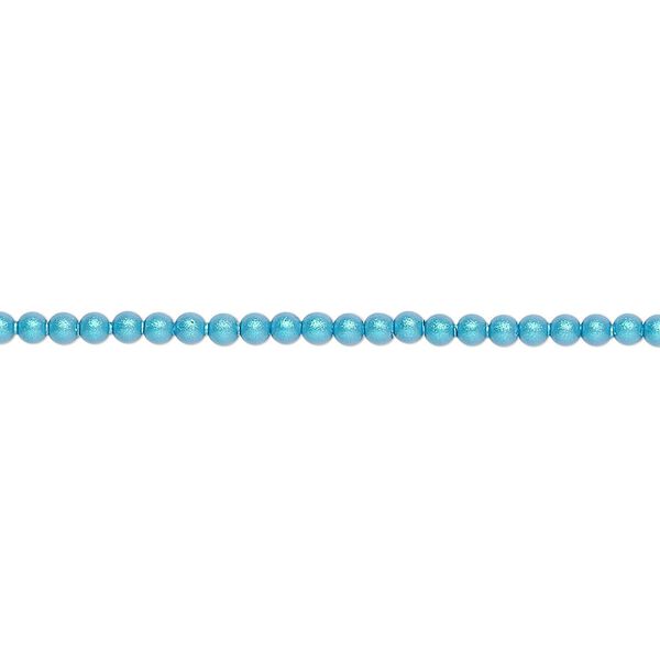 Pearl 100pk iridescent dark turquoise, Crystal Passions® 2mm round 5810 image number 0