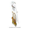 Earring card, PVC plastic, clear, 1-inch square with adhesive front. Sold per pkg of 100. image number 2