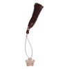 Coffee moonstone 1pkg1, hand-cut top-drilled 2-sided carved flower bead natural B grade, 16x16mm image number 1