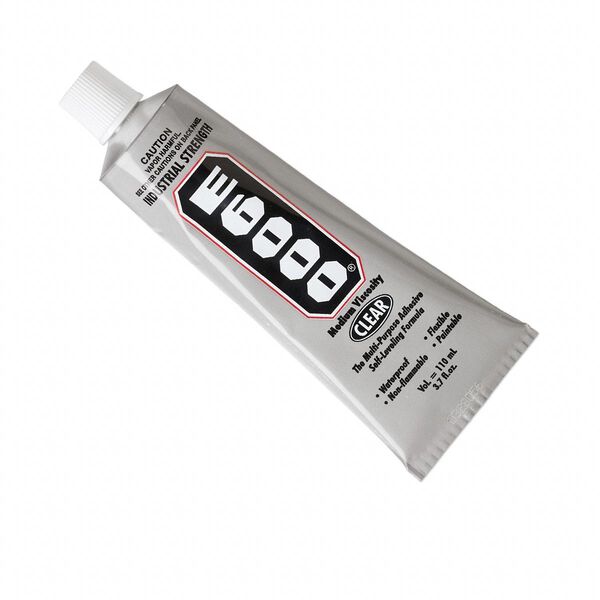 Adhesive, E6000® Jewelry and Craft Adhesive, clear. Sold per 3.7-fluid ounce tube. image number 0