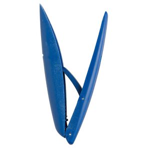 Syringe, Prometheus® Metal Clay Syringe Pen™, plastic / rubber / stainless steel, cream and blue, 5 x 3/4 inches. Sold individually.