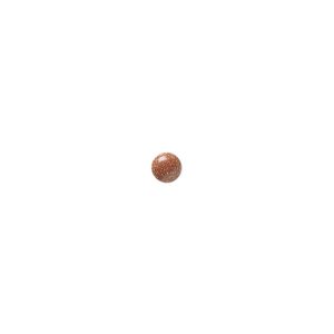 Cabochon, brown goldstone (glass) (man-made), 4mm calibrated round. Sold per pkg of 16.