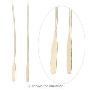 Paddle pin, 14Kt gold-filled, 2 inches, 23 gauge. Sold per pkg of 10.