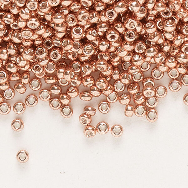 Seed bead, Miyuki, glass, pkg/25g, #11 rocaille, opaque galvanized muscat, (RR-1072). image number 0