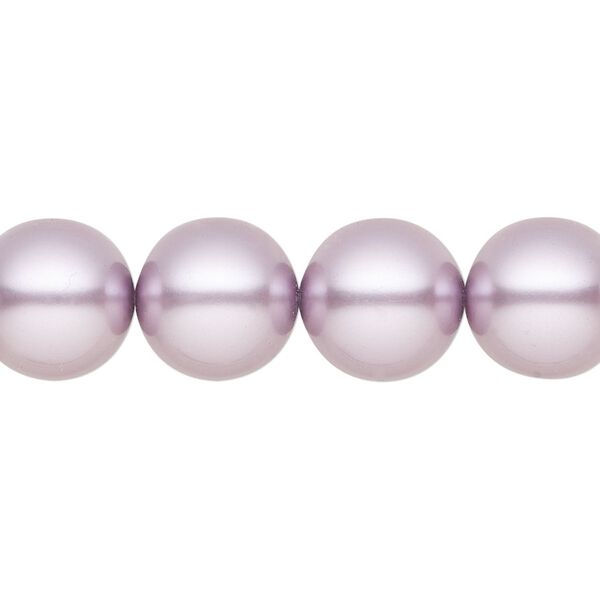 Pearl 30pk lavender, Preciosa Czech crystal 12mm round image number 0