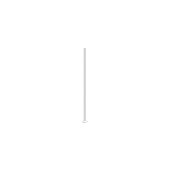 Head pin, silver-plated brass, 3/4 inch, 24 gauge. Sold per pkg of 100. image number 0