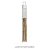 Vial, plastic, clear and white, 4 x 9/16 inch cylinder with hang tab. Sold per pkg of 10. image number 0