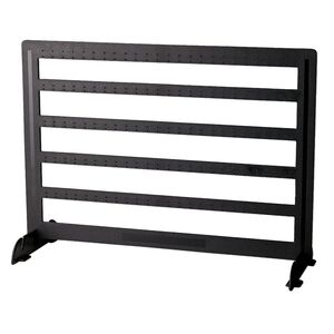 Display, earring, acrylic, black, 9-3/4 x 13 x 5 inches. Sold per pkg of 2.