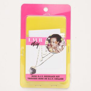 Copper / brass / amethyst 1pkg21, necklace kit natural, antique gold-finished / gold-finished assorted sizes / assorted shapes