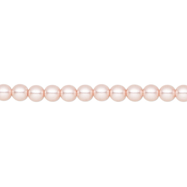 Pearl 600pk rosaline, Preciosa Czech crystal 4mm round image number 0