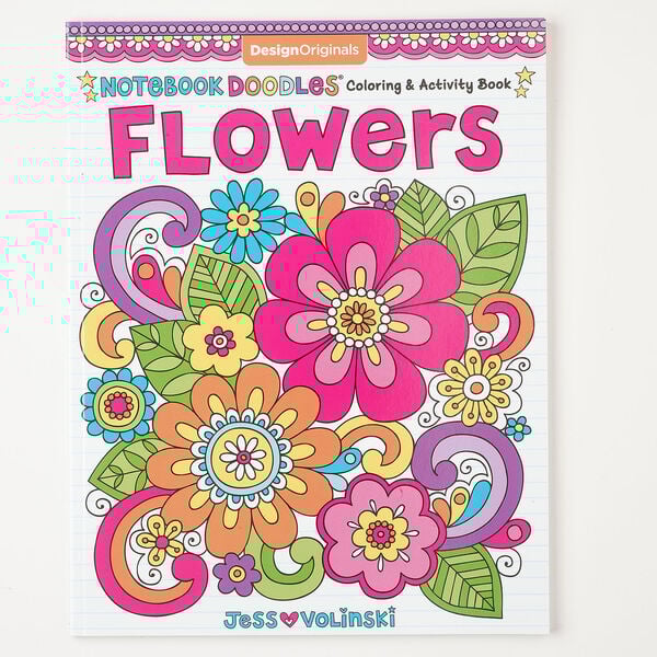 Coloring book 1pkg1, "Flowers" by Jess Volinski. image number 0