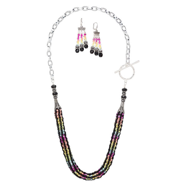 Necklace and earring set, One of a Kind Jewelry, 31-inch necklace. Only one available. image number 0