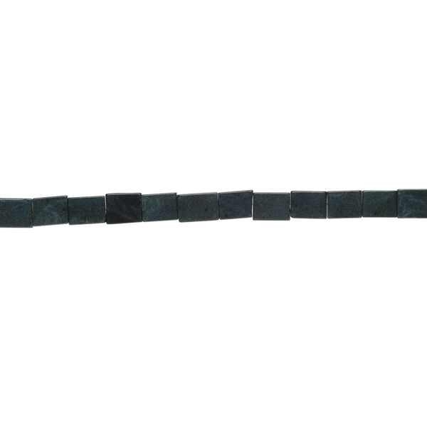 Blackstone 1pkg1, flat rectangle bead, 15 inch 20x14mm-21x17mm dark green image number 1