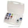 Organizer box, plastic, clear, 14-1/2 x 12-1/2 x 2 1/2-inch, 21 compartments. Sold individually. image number 0
