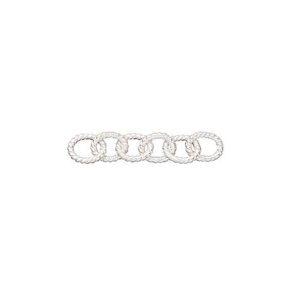 Extender chain, sterling silver, 5mm twisted oval, 27mm. Sold individually. image number 0