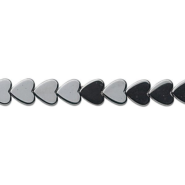 Bead, Hemalyke™ (man-made), 6mm heart. Sold per 15-1/2" to 16" strand. image number 0