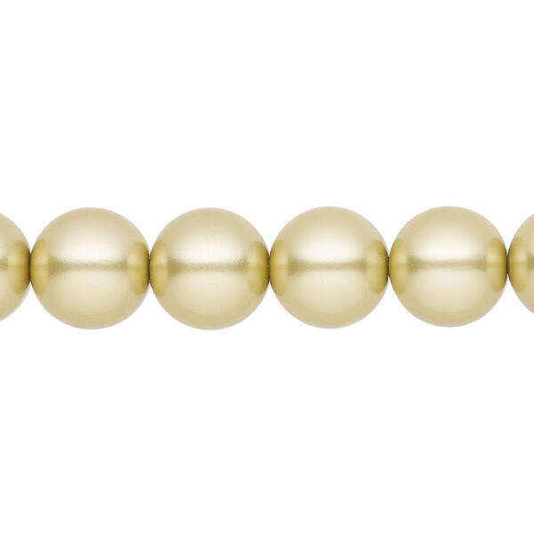 Pearl 50pk vanilla, Preciosa Czech crystal 10mm round image number 0