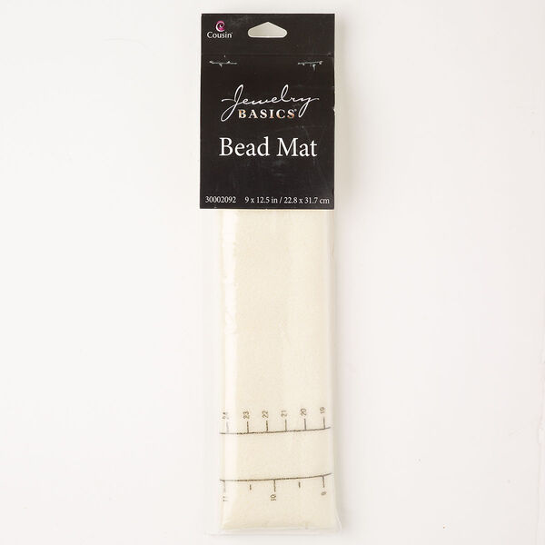 Mat, polyester, pkg/1, black and tan, 12-1/2 x 9-inch rectangle. image number 0