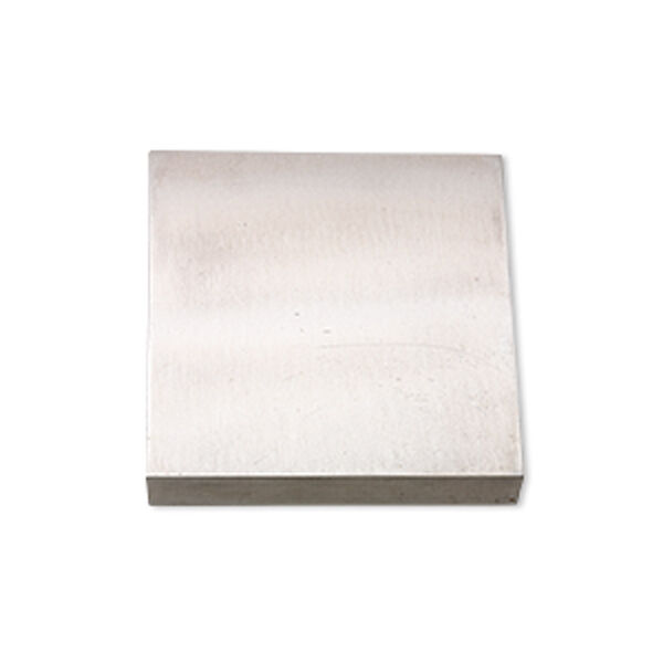 Bench block, steel, 3-3/4 x 3-3/4 x 3/4 inch square. Sold individually. image number 0