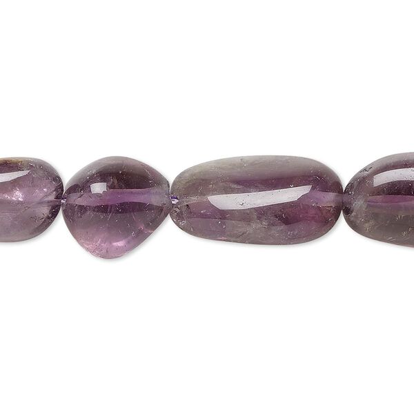 Amethyst 1pkg1, nugget bead natural C- grade, 14 inch small image number 0