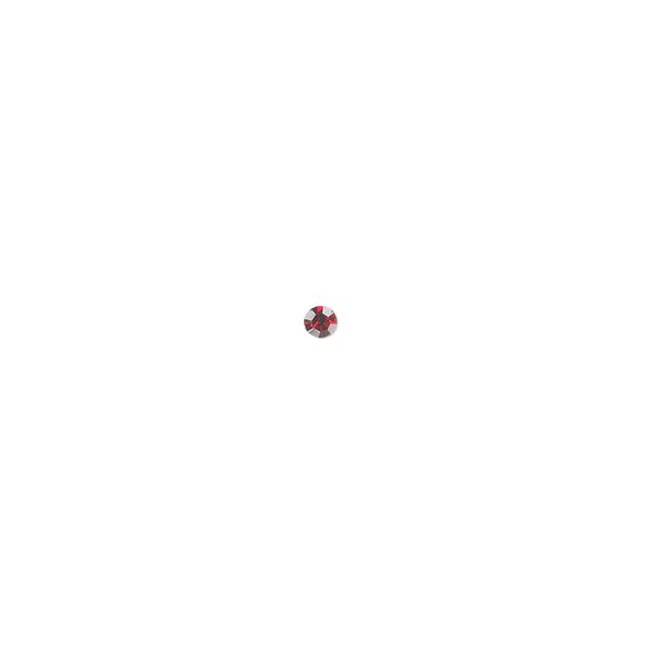Chaton, glass rhinestone, Siam, foil back, 2.2-2.3mm faceted round, PP16. Sold per pkg of 72. image number 0
