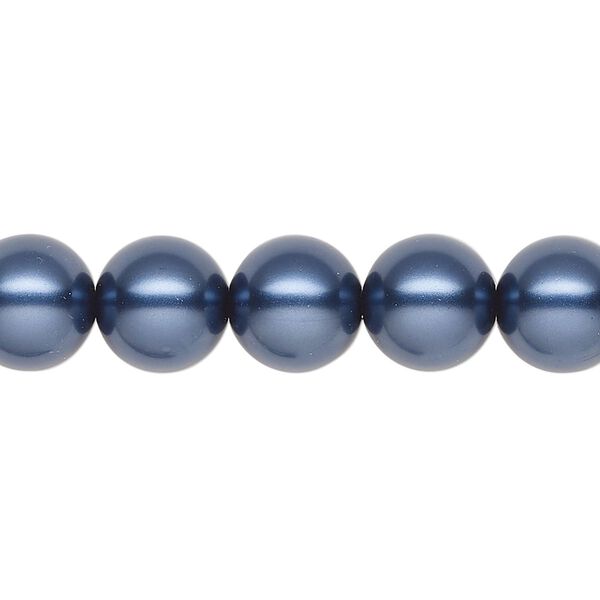 Pearl 10pk blue, Preciosa Czech crystal 10mm round image number 0