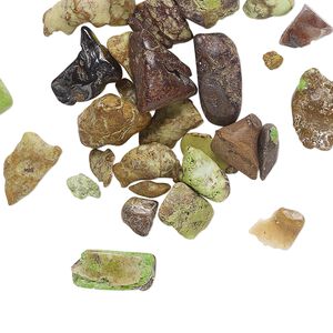 Gaspeite 1pkg1, undrilled inlay chip natural 10g mini