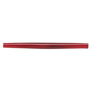 Bead, horn (dyed), red, 89x6mm-89x8mm hand-cut hairpipe, Mohs hardness 2-1/2. Sold per pkg of 12.