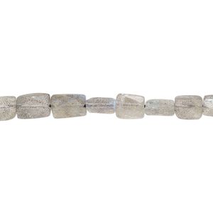 Labradorite 1pkg1, hand-cut faceted flat rectangle bead natural 14 inch 6x4mm-10x6mm