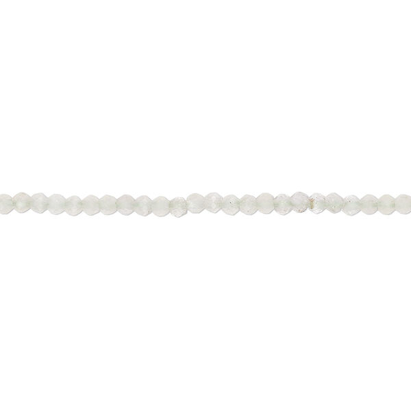 Bead, prehnite (natural), 2mm hand-cut faceted rondelle, C- grade, Mohs hardness 6 to 6-1/2. Sold per 13-inch strand. image number 0