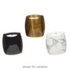 Multi-gemstone 1pkg3, top-drilled domed rectangle flatback drop mix 23x20mm-24x21mm image number 1