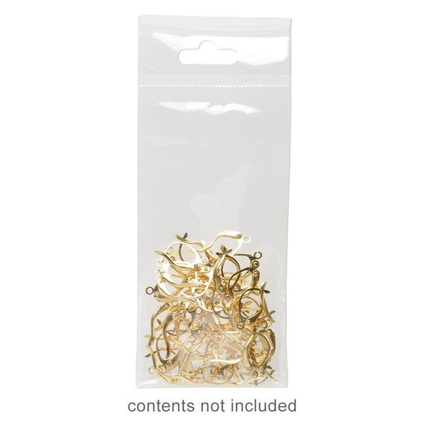 Bag, Clean-Vu®, plastic, clear, 4x2 inches with hole. Sold per pkg of 1,000. image number 0