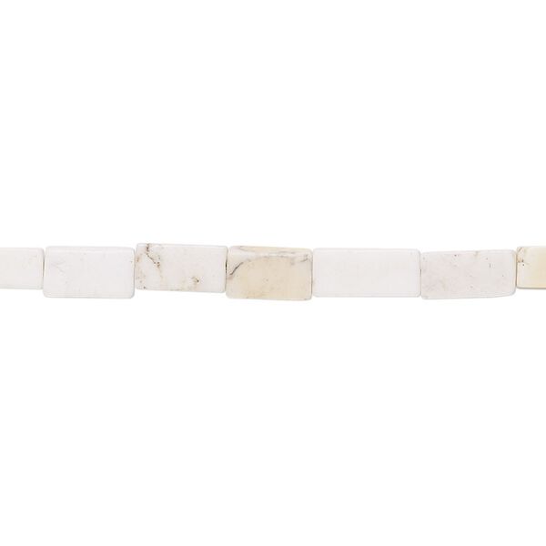 Magnesite 1pkg1, square tube bead 15 inch 7x3mm-8x4mm image number 0