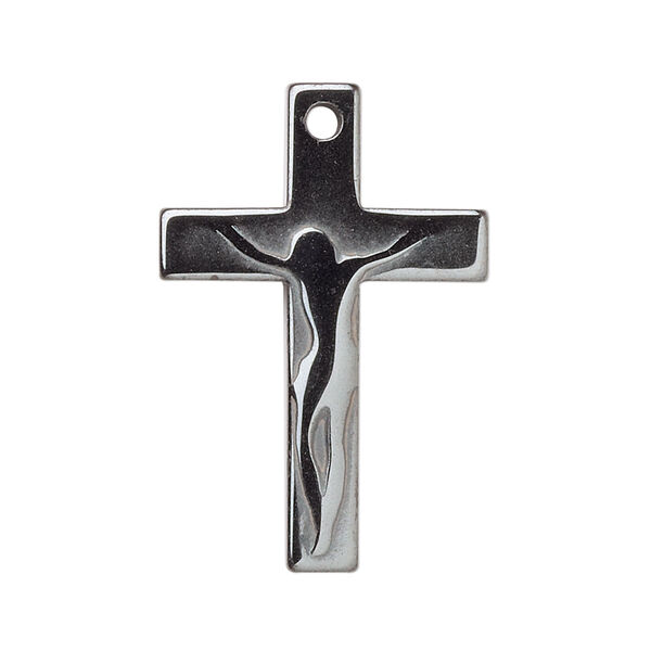 Focal, Hemalyke™ (man-made), 33x21mm top-drilled cross. Sold per pkg of 4. image number 0
