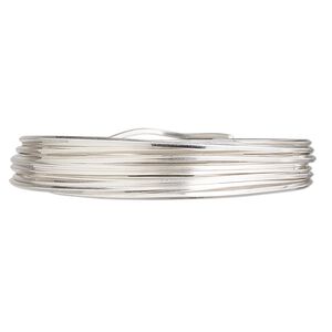 Wire, sterling silver, full-hard, square, 20 gauge. Sold per pkg of 5 feet.