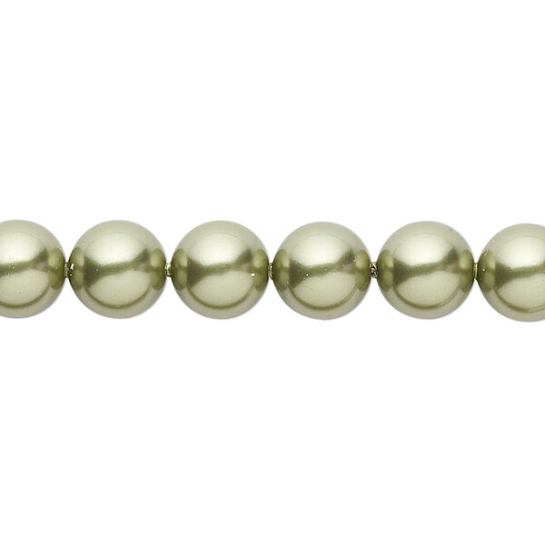Pearl 50pk light green, Crystal Passions® 8mm round 5810 image number 0